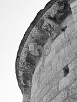 Lescure-d'Albigeois, Eglise St-Michel, Chevet, Modillons (6)